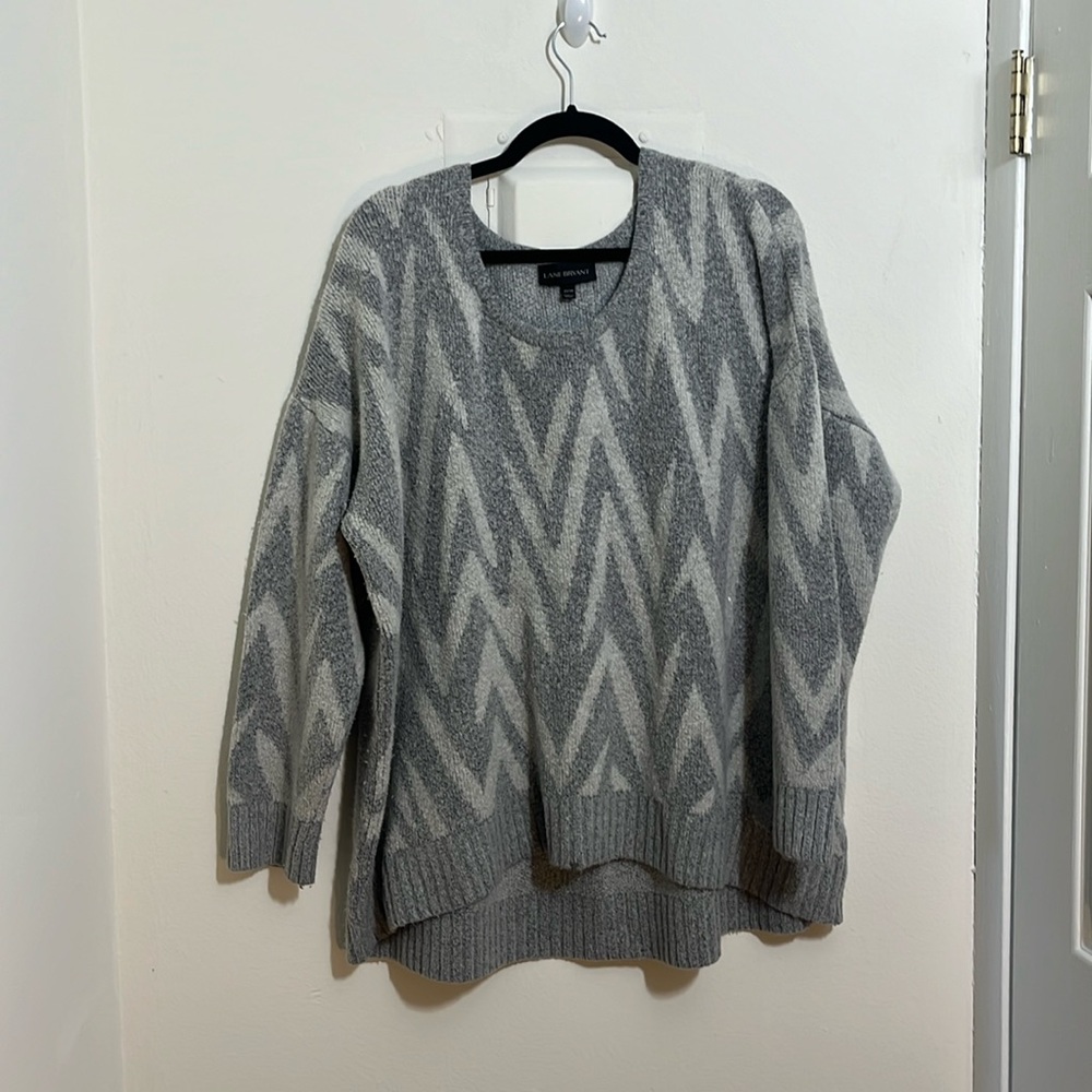 LANE BRYANT Chevron Sweater